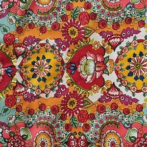 World Market Multicolor Floral Cotton Shower Curtain